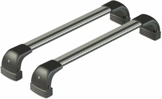 Nordrive Bare de Acoperiș din Aluminiu Silenzio CX pentru Renault Koleos 2008-2014 Set cu Picioare Argintii