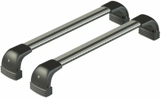 Nordrive Bare De Acoperiș Din Aluminiu Silenzio CX Pentru BMW Seria 5 E39 1995-2003 Set Cu Picioare Argintii