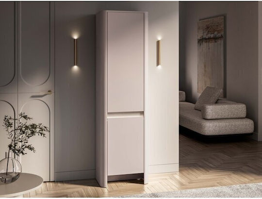 Romreve 104 Dulap Ușă Simplă cu Oglindă Cașmir 55x34x190cm