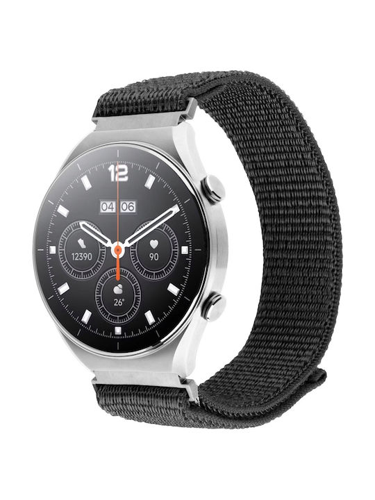 Fixed Nylon Strap Fixed Nylon Sporty Strap Quick Release 18mm Smartwatch Dark Gray