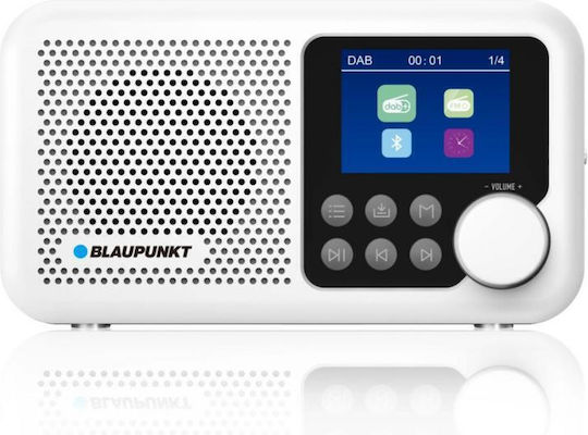 Blaupunkt DR8WH Portable Rechargeable Radio DAB+ with Bluetooth and USB White