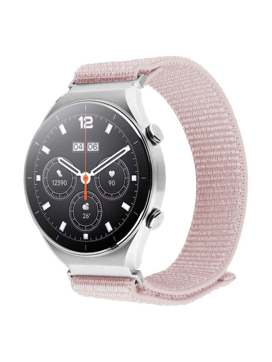 Fixed Nylon Strap Fixed Nylon Sporty Strap Quick Release 18 Mm Smartwatch Pink-gold