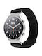 Fixed Nylon Strap Fixed Nylon Sporty Strap Quick Release 18mm Smartwatch Black