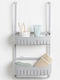 Bathroom Solutions Raft de baie montat pe perete 69x29x10cm Gri