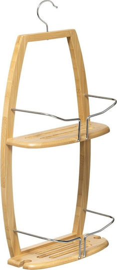 5Five Wall Mounted Bathroom Shelf Wooden 58.5x27x13cm Brown