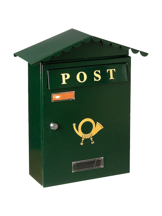 Viometal Kolonia 3002 Cutie Poștală În Aer Liber Metalică Verde 40x34x10cm 3002-cyparissi