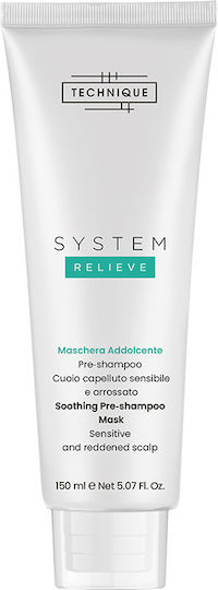 Technique System Relieve Soothing Pre-shampoo Mask, Καταπραϋντική Μάσκα Τριχωτού Πριν Το Λούσιμο 150ml