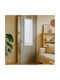 Edaxo Wall Mirror with White Plastic Frame 110x36cm