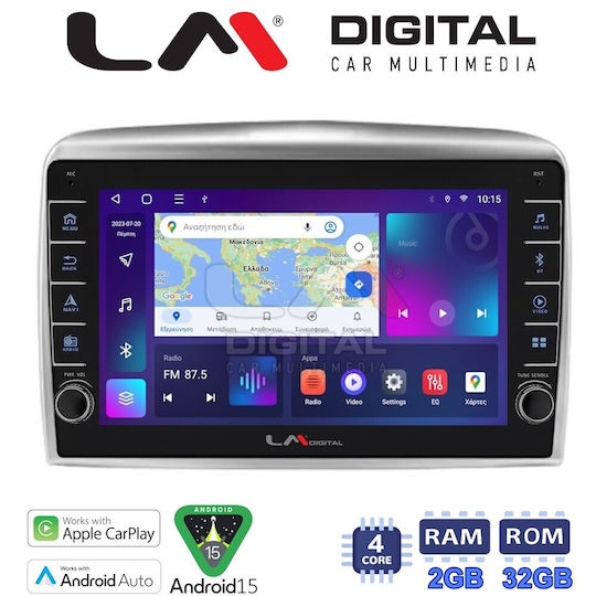LM Digital Car Audio System for Lancia Ypsilon 2006 2010 Bluetooth USB Wi-Fi GPS Apple CarPlay Android Auto