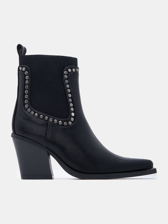 Stiefeletten Damen mit Hohem Absatz Schwarz