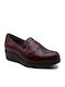 Women's Moccasins in Burgundy Color