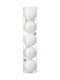 Atmosphera Christmas Tree Ornaments Set Plastic Silver 5cm 5 Pieces Various Designs