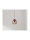 Ondaluce Adjustable Copper Pendant Light with E27 Socket 15x15cm