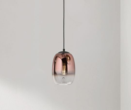 Ondaluce Adjustable Copper Pendant Light with E27 Socket 15x15cm
