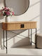 Console Table from Wood & Metal Pink W100xD35xH80.5cm