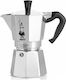Bialetti Elektrischer Espressokocher für den Herd 2 Tassen Edelstahl Schwarze