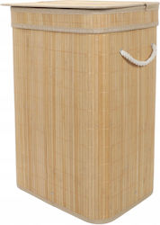 Καλάθι Απλύτων Bamboo 80lt με Καπάκι Μπεζ