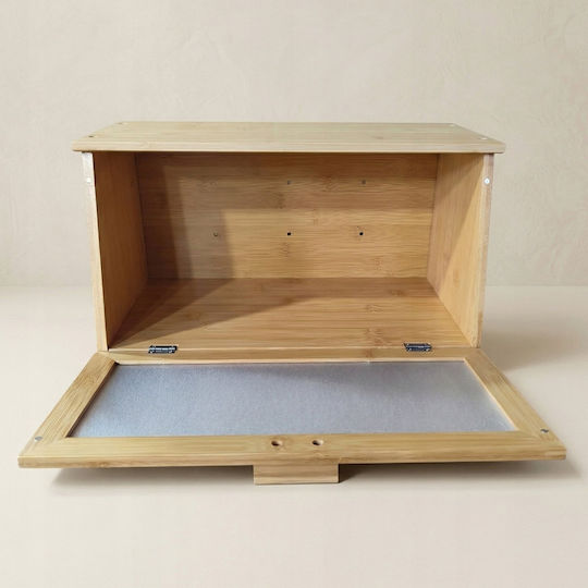 Lumarko Brotkasten aus Bambus Transparenter 22x39x22cm