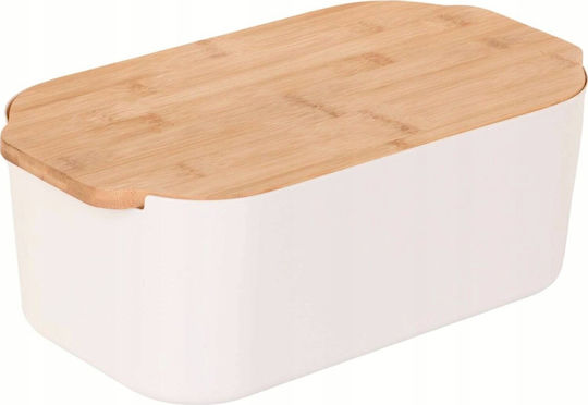 Vilde Ψωμιέρα με Καπάκι από Bamboo Πράσινη 33x18.5x12cm