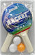 Tischtennisschläger + 3 Ping Pong Bälle 25x17cm ToyMarkt 912241