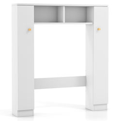 Costway Ντουλάπι Μπάνιου Πλυντηρίου 57.5x18x80.5cm Λευκό BA7882WH Costway Ντουλάπι Μπάνιου Πλυντηρίου 57.5x18x80.5cm Λευκό BA7882WH