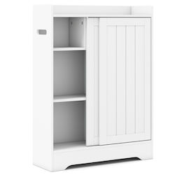 Costway Ντουλάπι Μπάνιου 60x20x80cm Λευκό JV12831WH
