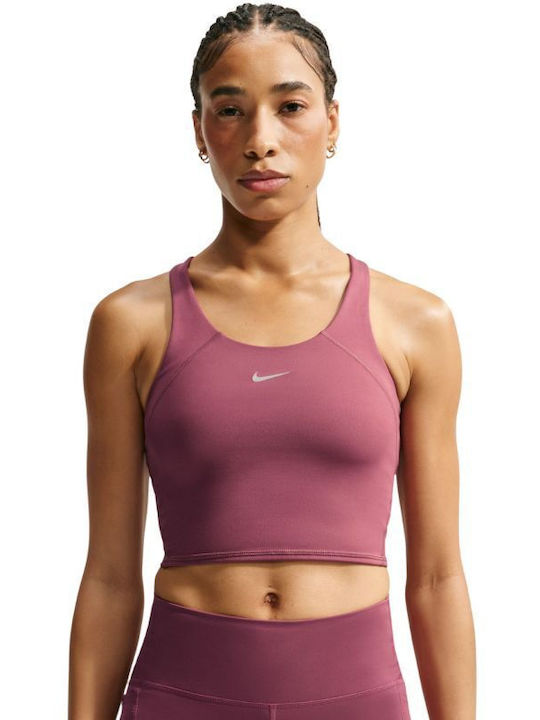 Nike Dri-FIT Tempo Дамско Спортно Бюстие Pink с Подплата