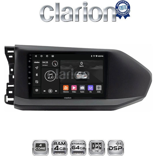 Clarion Auto-Audiosystem für Volkswagen Caddy 2023 Bluetooth USB Eingebautes Wi-Fi GPS Apple CarPlay Android Auto