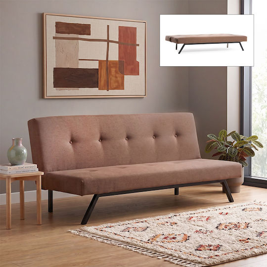 Zola Three-Seater Couch Bed Brown 180x64x78 cm Zola Three-Seater Couch Bed Brown 180x64x78 cm