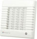 Vents Επιτοίχιος Εξαεριστήρας Μπάνιου 125mm Λευκός