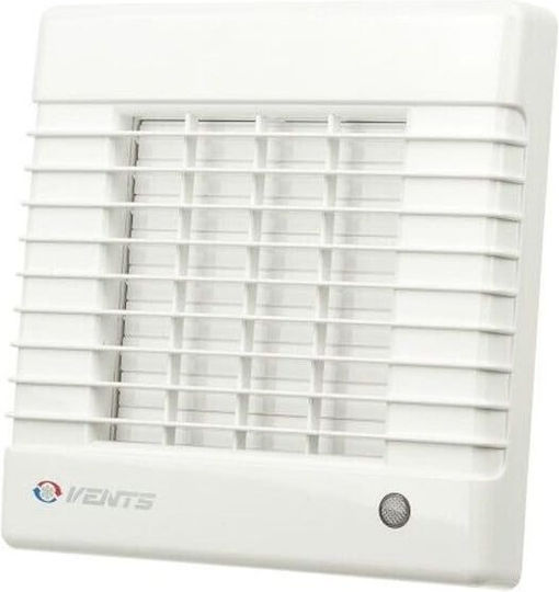 Vents Επιτοίχιος Εξαεριστήρας Μπάνιου 125mm Λευκός