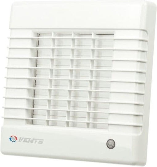 Vents Επιτοίχιος Εξαεριστήρας Μπάνιου 100mm Λευκός