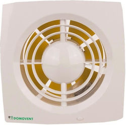 Microlink Επιτοίχιος Εξαεριστήρας Μπάνιου 100mm Λευκός