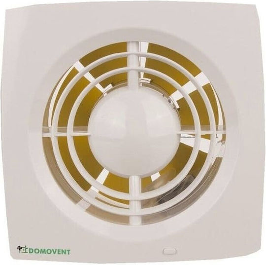 Domovent Fan Επιτοίχιος Εξαεριστήρας Μπάνιου 125mm Μπεζ