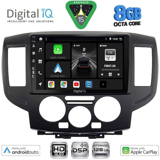 Digital IQ Автомобилна Аудио Система За Nissan NV200 2009-2020 (Bluetooth/USB/Wi-Fi/GPS/Apple CarPlay/Android Auto) С Touch Screen 9"