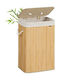Songmics Coș de rufe Bambus Pliabil 72 l cu Capac 40x30x60 cm Bej