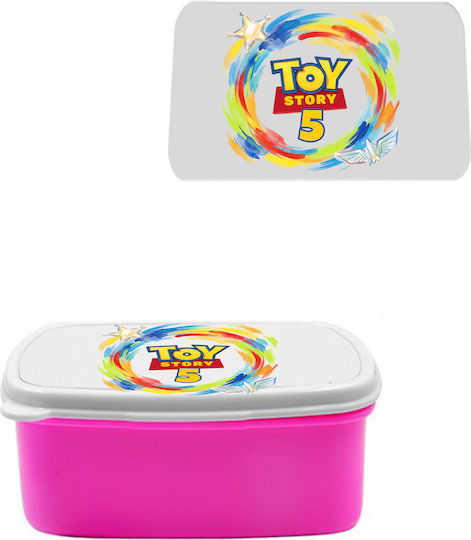 Photoretous Пластмасова Детска Кутия За Храна Toy Story Розова