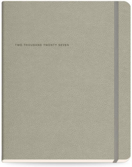 The Writing Fields Softline Дневен Дневник 2027 Сив 16.6x23.8см