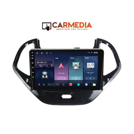 Carmedia Auto-Audiosystem Für Ford Ka 2017-2024 Mit Touchscreen 9" Bluetooth USB Eingebautes Wi-Fi GPS Apple CarPlay Android Auto