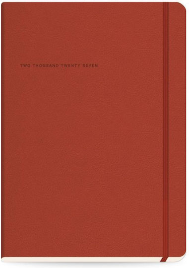 The Writing Fields Softline Дневен Дневник 2027 Червена 16.6x23.8см