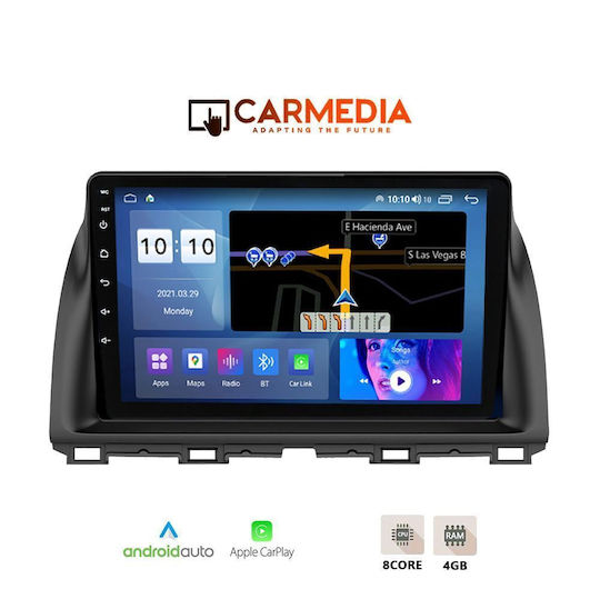 Carmedia Автомобилна Аудио Система за Mazda CX-5 2013-2017 (Bluetooth/USB/WiFi/GPS) с Touch Screen 10"