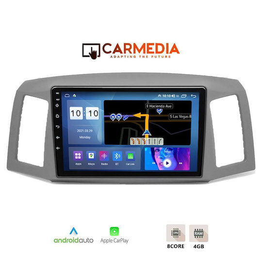 Carmedia Auto-Audiosystem für Jeep Grand Cherokee 2005-2007 mit Touchscreen 10 Zoll Bluetooth USB WiFi GPS Apple CarPlay Android Auto