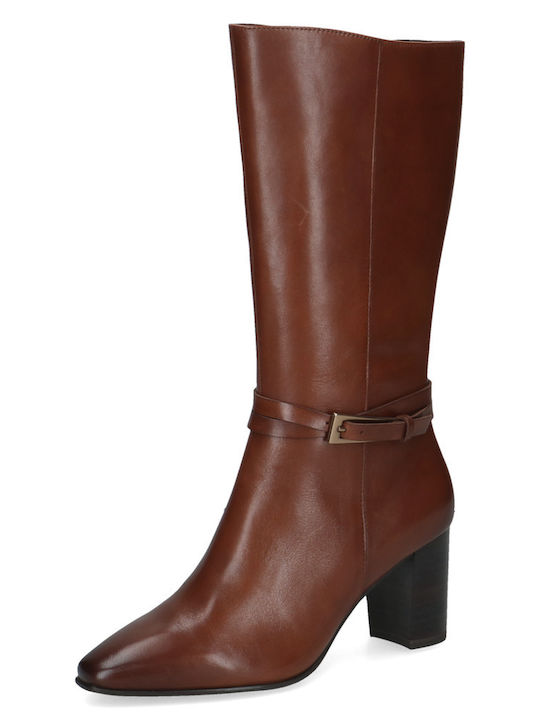 Caprice Leder Damenstiefel Tabac Braun