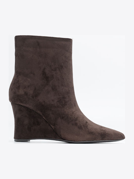 Decoro Suede Damen Stiefeletten mit Plattform B...
