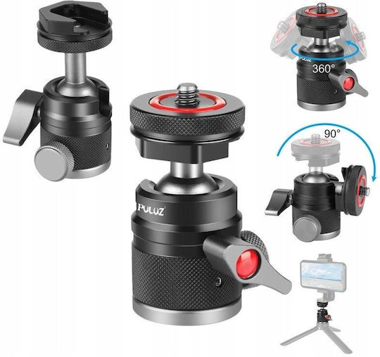 Puluz Κεφαλή Για Κάμερες 3d Σπείρωμα 1/4" 2x Iso Foot Έως 3kg