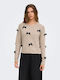 Damen Pullover Beige