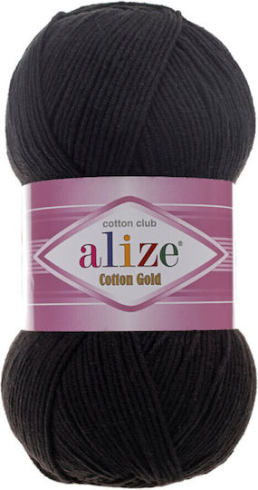 Strickgarn Baumwolle Gold 100g Cotton Acrylic 3-4 Bänder Bändchen Schwarz-60