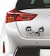 Autoaufkleber Baby on Board Silber
