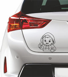 Лепенка За Колата Baby On Board Червена