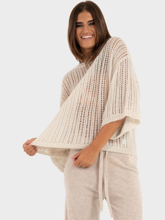 Women's Wool Sweater Light Beige